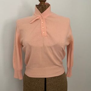 Vintage 1950s Pink Cashmere Sweater